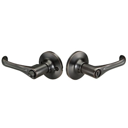 Yale Privacy Turn Button Lock with Wando Lever Oil Rubbed Bronze Finish WDPR10BP